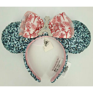 Disney Parks Epcot World Showcase France Eiffel Tower Sequin Minnie Ear Headband